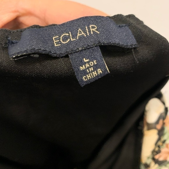 Floral sweetheart ruched blouse size L NWOT - Picture 6 of 6